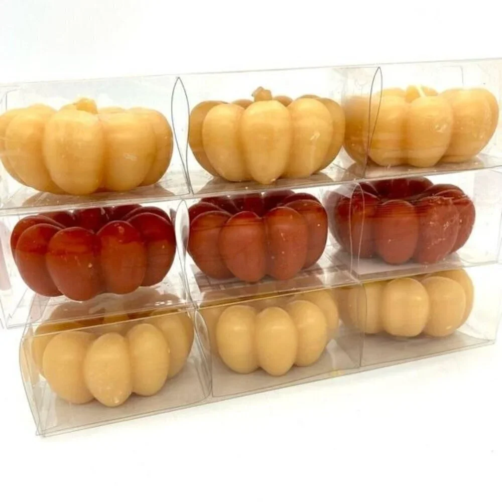Perfect Harvest Unscented Pumpkin Candles New